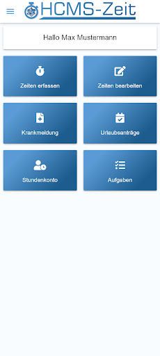 HCMS-Zeit Screen 2
