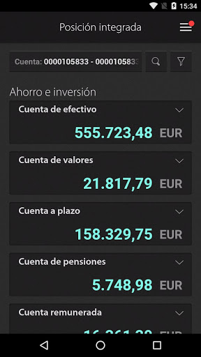 Android application Inversis screenshort