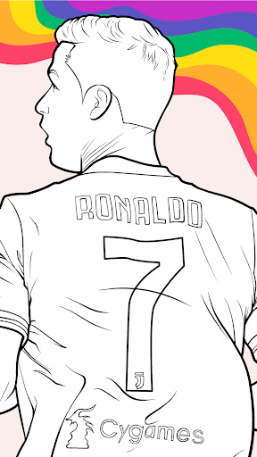 Draw Coloring Football Players