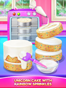 Unicorn Rainbow Cake-Diy Sweet Galaxy Desserts 1.2 APK screenshots 8