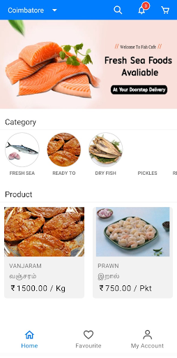 Android application Fish Cafe screenshort