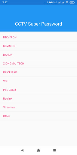 Android application CCTV Super Password screenshort