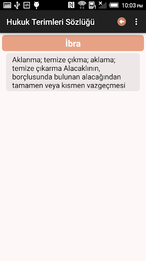 Hukuk Terimleri Sözlüğü Screen 2