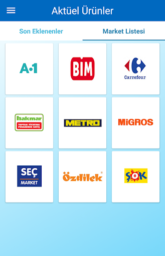 Android application A101 Bim Şok Aktüel Ürünler screenshort