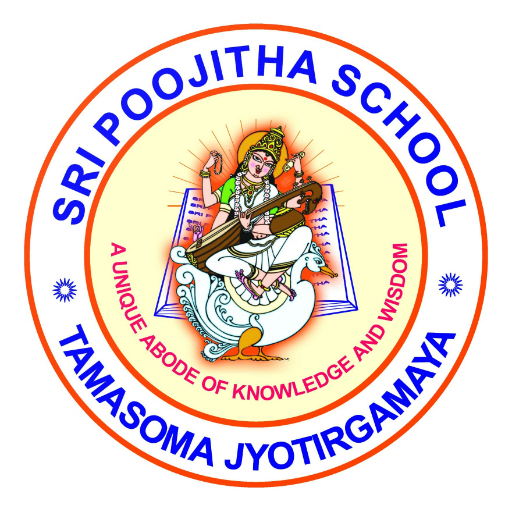 Sri Poojitha School, Guntur logo