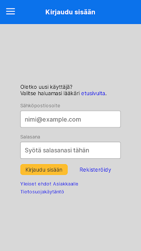Lääkäri.chat Screen 2