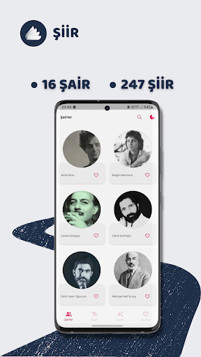 Android application Şair ,Şiir ve Anlamlı Sözler screenshort