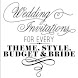 結婚式招待状のデザイン
