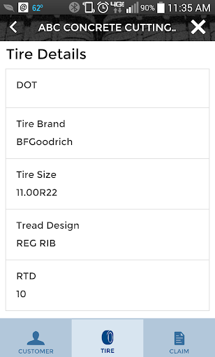 Warranty Claim Care Screen 2