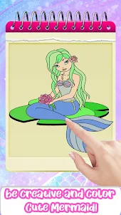 Mermaid Coloring Book for Girl