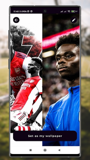 Android application Bukayo Saka Wallpapers 4K 2023 screenshort