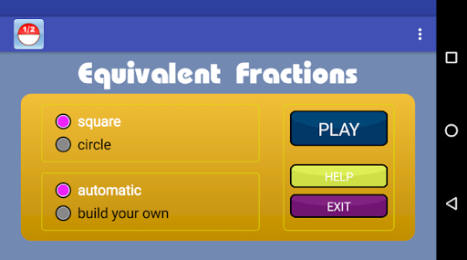 Equivalent Fractions Screen 2