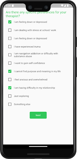 Psycure-Your Wellbeing Partner Screen 3