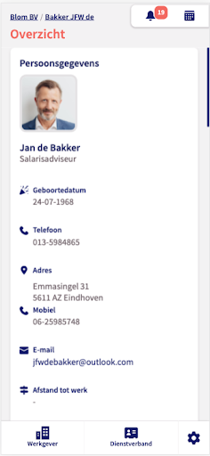 Android application Werkgeverloket screenshort