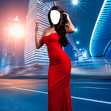 Woman Long Dress Photo Montage icon