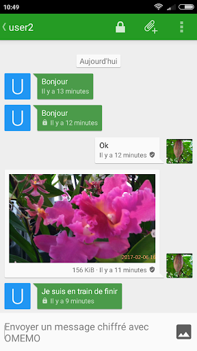 Android application Lotus Messenger screenshort