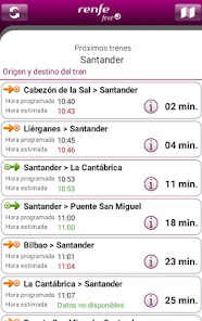 Screenshot 5 Horarios RENFE FEVE android