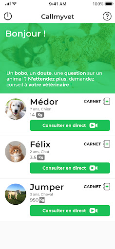 Callmyvet Screen 2