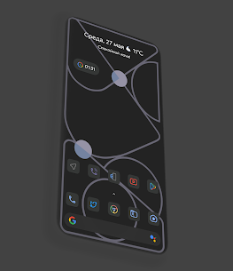 Pix Material Dark Icon Pack Patched APK 3