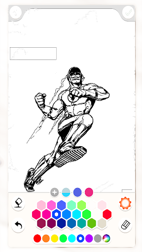 SuperHero Coloring  Drawing