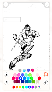 SuperHero Coloring & Drawing
