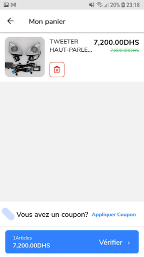 Android application customcar screenshort