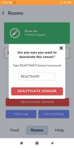 Android application VSTAlert SeniorLiving screenshort