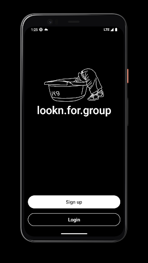 Android application looknforgroup screenshort
