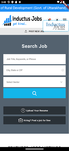 Inductus Job Screen 3