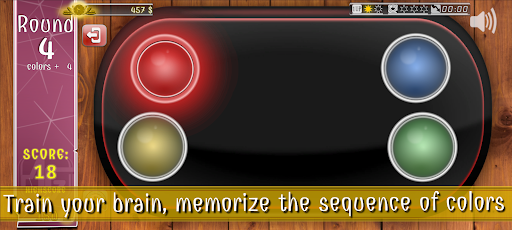 Android application Memory with lights and sounds screenshort