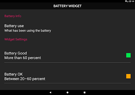 Battery Widget - No Permission لقطة شاشة