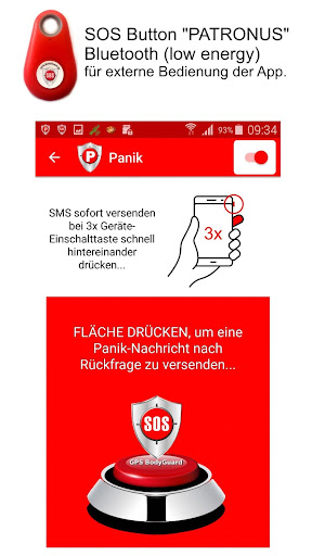 SOS emergency GPS BodyGuard Screen 2