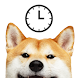 犬の時計ウィジェット