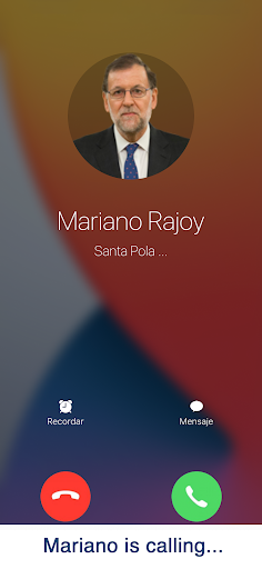 Llamada falsa políticos Screen 3