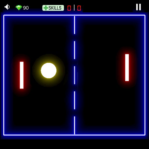 Pong Ball Game - Classic Neon