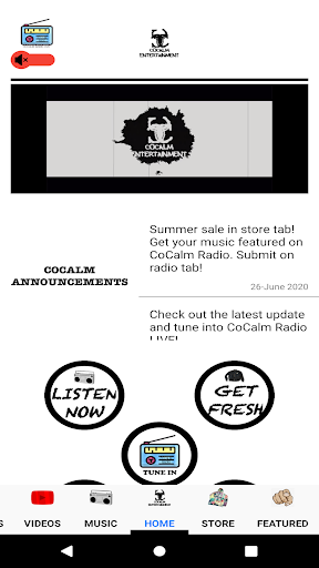 Android application CoCalm screenshort