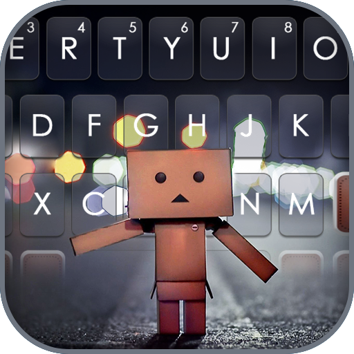 Cute Boxman Keyboard Backgroun logo