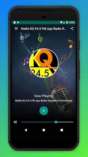 Android application KQ 94.5 FM Radio App DO Online screenshort