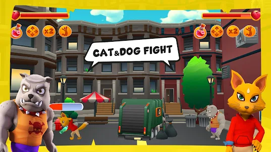 Animal Fight : Cat and Dog