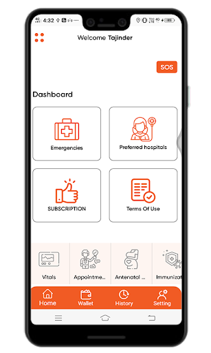 Paradise Patient App Screen 2