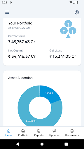 Android application SBI FUNDS PMS screenshort