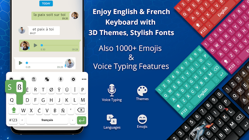 Android application French keyboard - Voice Typing screenshort