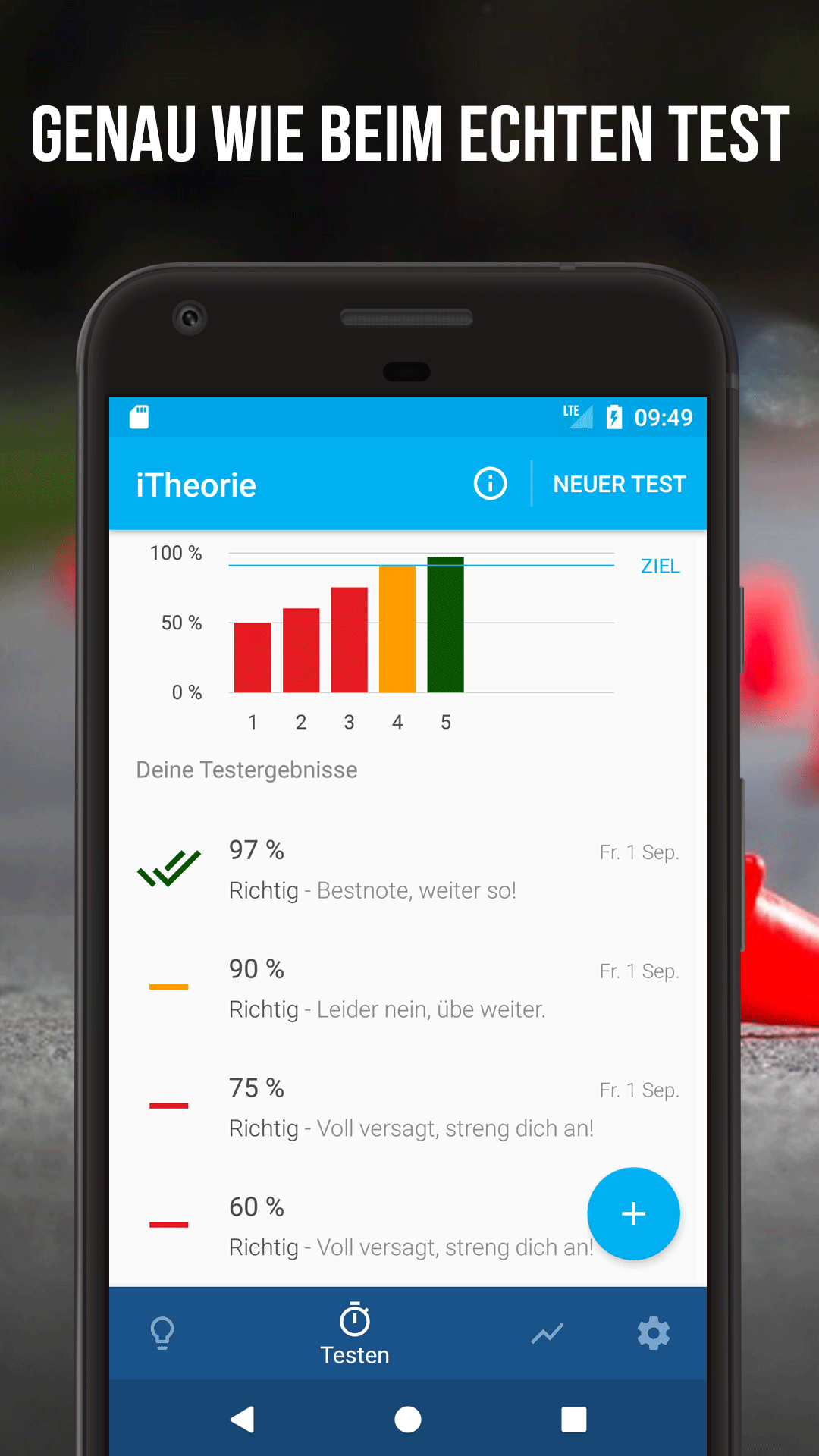 Android application iTheorie Führerschein Auto screenshort
