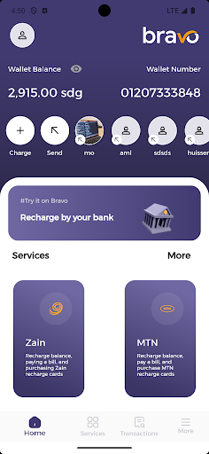 Bravo Sudan - eWallet Screen 2