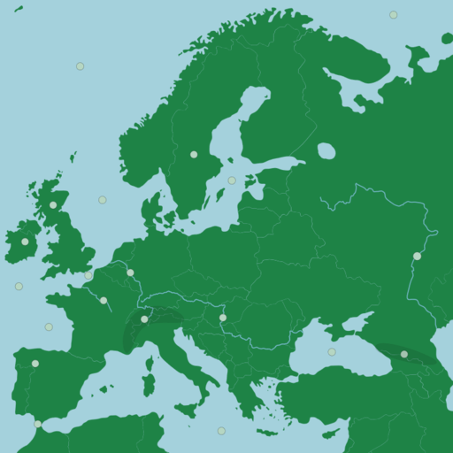 Mapa físico de Europa Juego