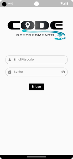 Android application Code Rastreamento screenshort