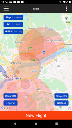 Android application Drone Pilot Canada screenshort
