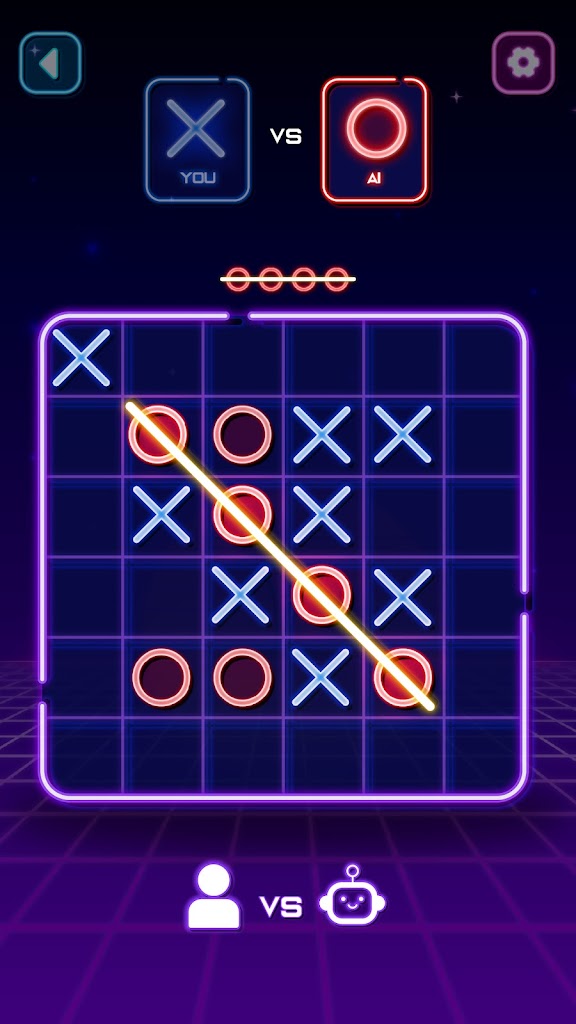 Tic Tac Toe Glow: 2 Player XO Download For PC/MacOS