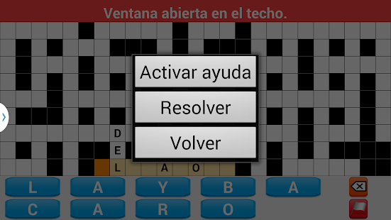 Crucigrama Español Screenshot
