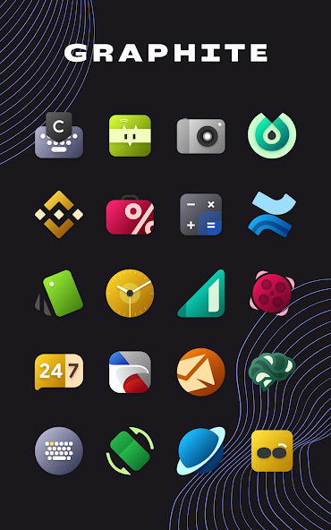 Graphite Icon Pack 1.4.6 APK + Mod (Unlimited money) untuk android
